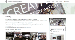 Desktop Screenshot of creativecontemporaryartists.com